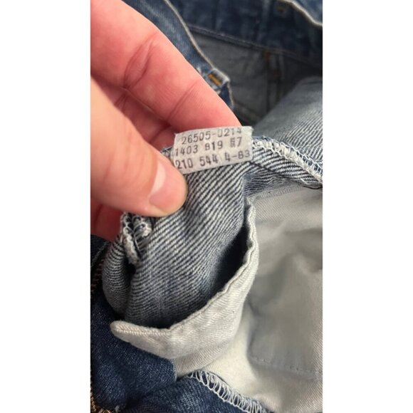 VINTAGE LEVIS 505 80'S HIGH WAIST MOM JEANS 22 - Picture 6 of 14